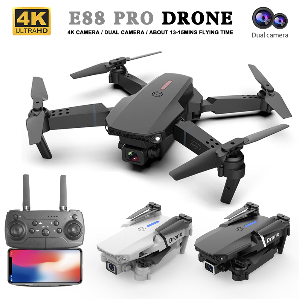 Eachine Drone E58 - 2026 ミニRC E88ドローン 折りたたみ式クアッドコプター LEDホバー リモートコントロール