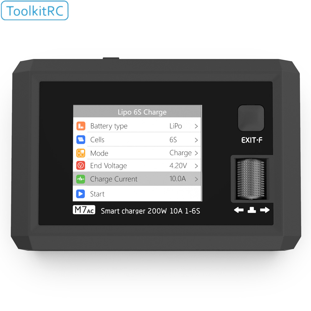 Drone Battery Smart - Toolkitrc-多機能スーパースマート充電器,デュアルスマート充電器,ドローン充電,XT60 XT30出力,M7AC 100W AC 300W DC