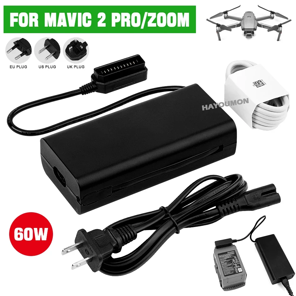 Drone Battery Smart - DJI Mavic 2 Pro/Zoom ドローンバッテリー充電器用 AC