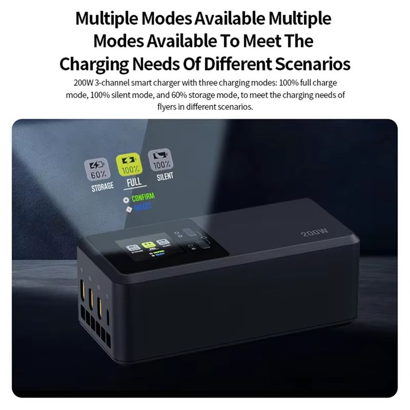 24時間配送 三方向スマート200W急速充電ハブバトラー D - Drone Battery Smart のレビューと価格