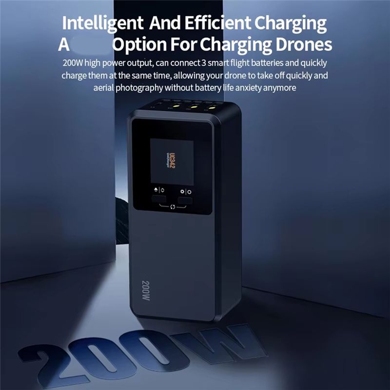 24時間配送 三方向スマート200W急速充電ハブバトラー D - Drone Battery Smart のレビューと価格