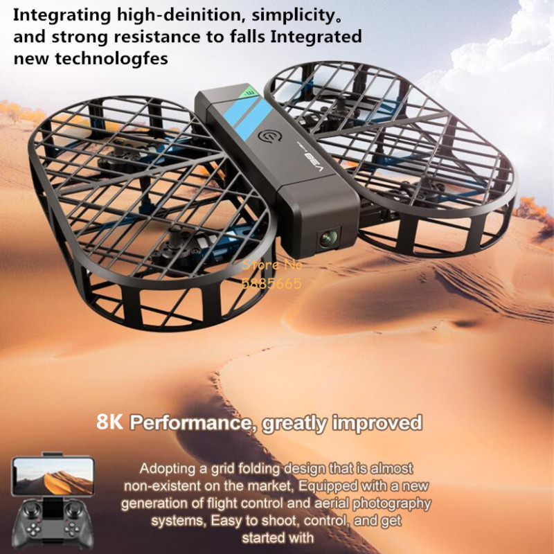 8K HD カメラ 360 °   保護オプティカルフローロ - Drone Battery Box のレビューと価格