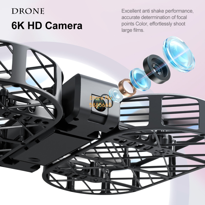8K HD カメラ 360 °   保護オプティカルフローロ - Drone Battery Box のレビューと価格
