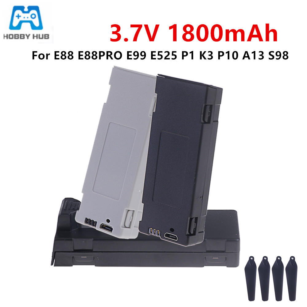 E88 バッテリー充電式バッテリー 3.7V 1800mAh - Drone Battery Charger のレビューと価格