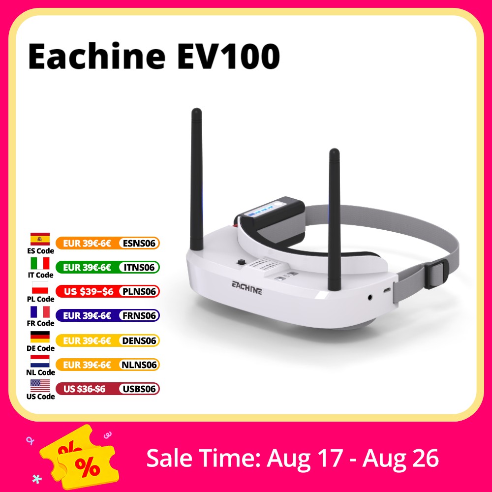Eachine EV100 720*540 5.8 グラム  - Drone Battery Box のレビューと価格