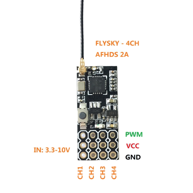 Flysky FS2A ミニレシーバー 4CH AFHDS  - Drone Battery Plate のレビューと価格