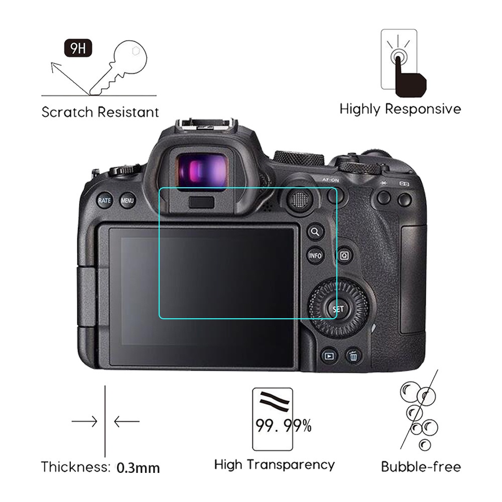 カメラガラス保護フィルム キヤノン EOS R7 R8 R9 - Canon Camera Eos M50 Mark Ii のレビューと価格