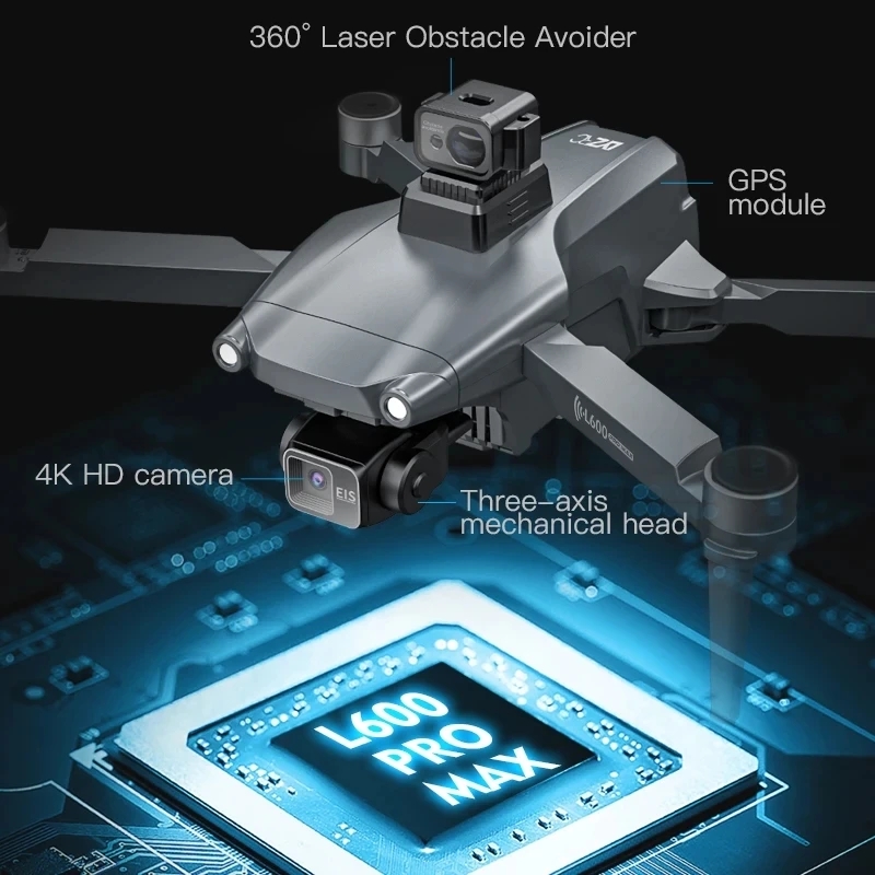 L600 プロマックス GPS ドローンプロフェッショナル  - Drone Battery Box のレビューと価格