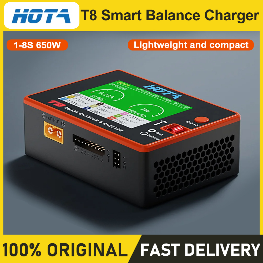 HOTA T8 スマートバランスチャージャー 1-8S リチ - Drone Battery Smart のレビューと価格