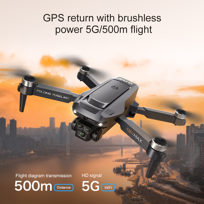 K811MAXクアッドコプタードローン：ブラシレスモーター、 - Drone Battery Box のレビューと価格
